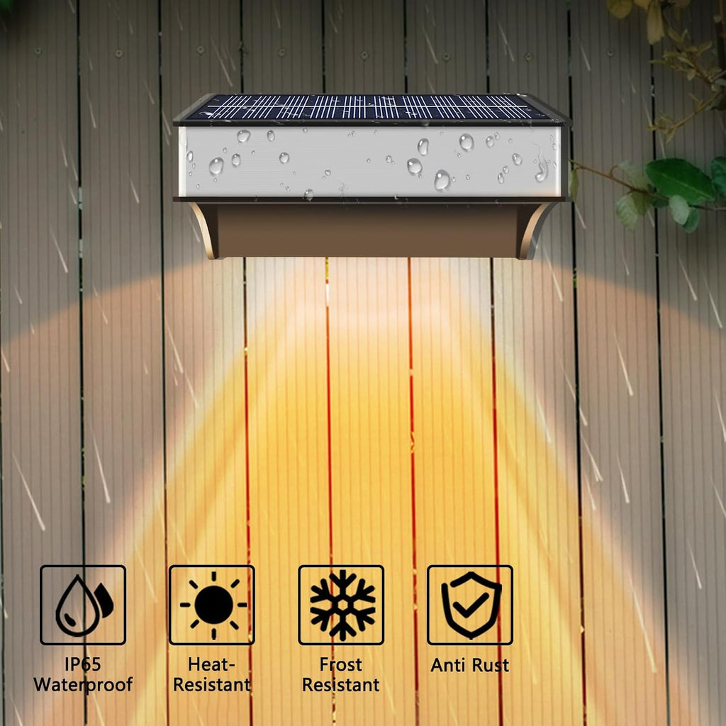 Optional solar light add-on (+$50), mounted and lit
