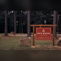 Red Rock Lodge cabin name sign panel (sign only, posts not included)
